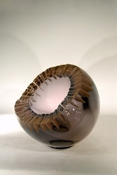 objet design - géode en verre soufflé